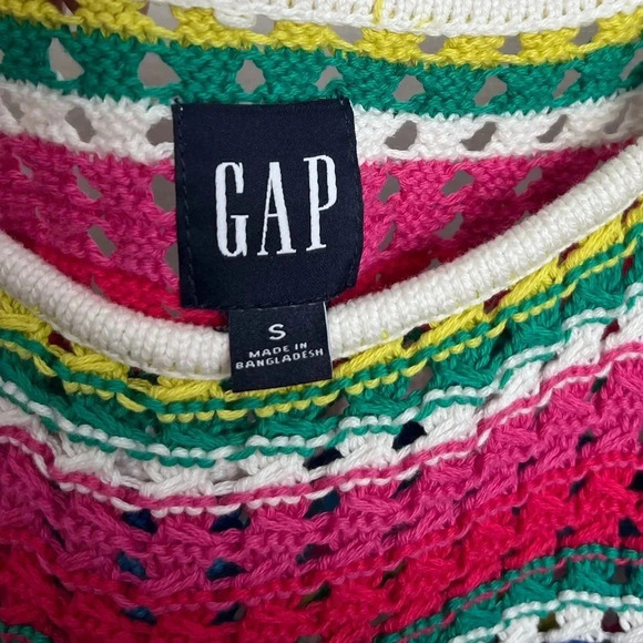 Gap Crochet Tank Top Multi Color - Picture 7 of 10